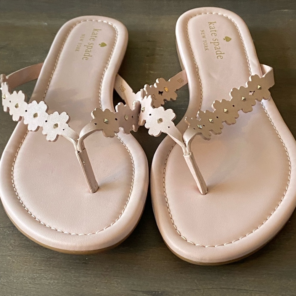 Kate Spade Blush Floral Sandals NWOT size 10
